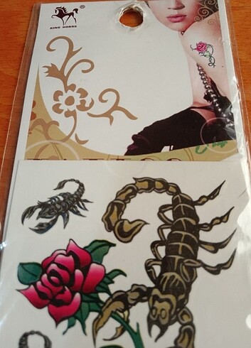 Karışık renkli yeni geçici dövmeler  - Görsel 5