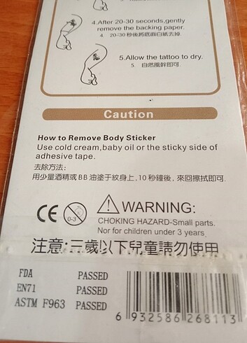 Karışık renkli yeni geçici dövmeler  - Görsel 8