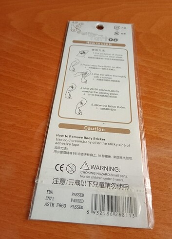 Karışık renkli yeni geçici dövmeler  - Görsel 9