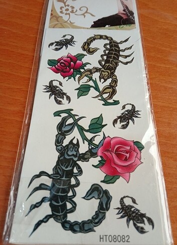 Karışık renkli yeni geçici dövmeler  - Görsel 13