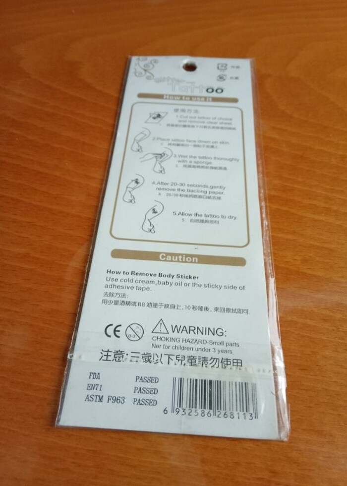 Karışık renkli yeni geçici dövmeler  - Görsel 2