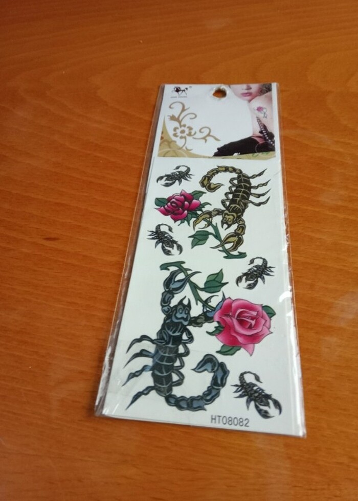 Karışık renkli yeni geçici dövmeler  - Görsel 3