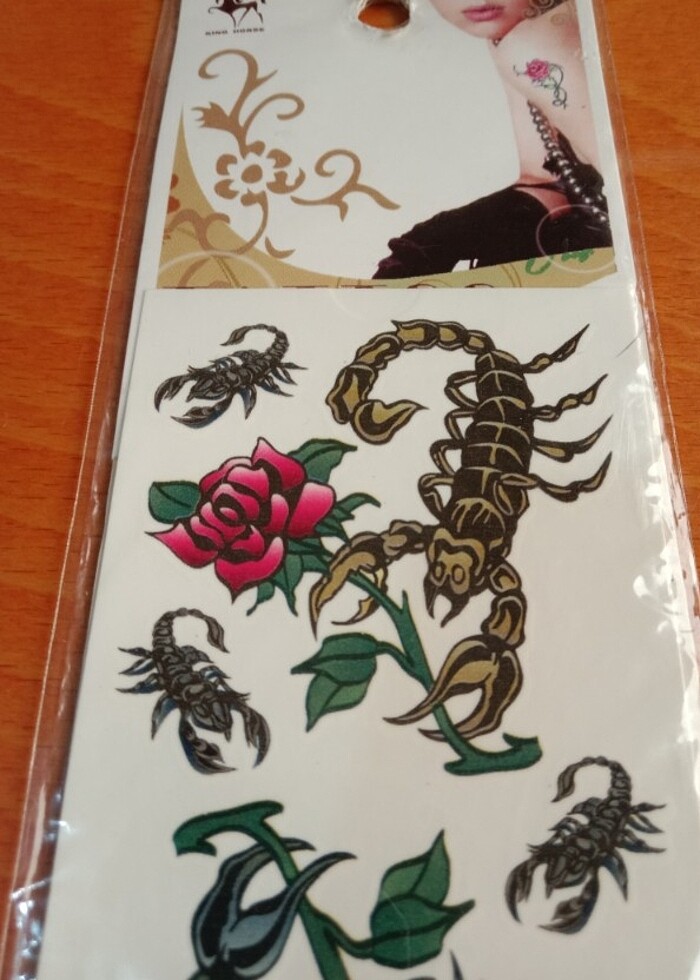 Karışık renkli yeni geçici dövmeler  - Görsel 4