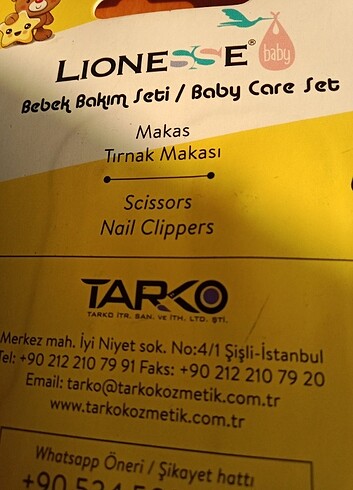 Diğer Pembe 2 li yeni çocuk tırnak makası bakım seti 