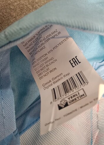 Yeni çocuk garson digital baskılı desenli şık kep  - Görsel 6