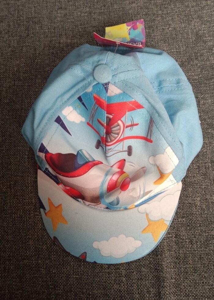 Yeni çocuk garson digital baskılı desenli şık kep  - Görsel 4