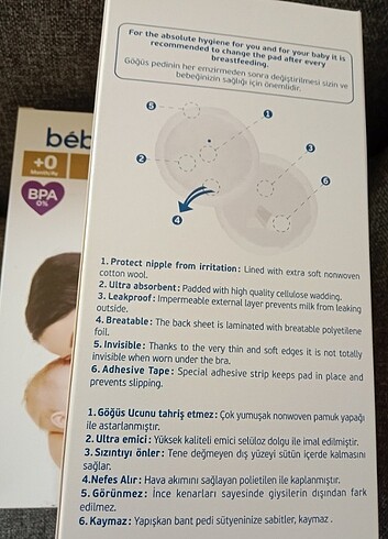 Yeni bebedor 3 lü anne göğüs pedi