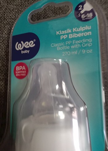 Wee Baby Klasik Kulplu PP Biberon 270ml - Görsel 6