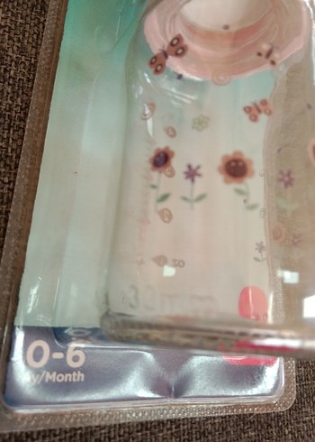 Pembe cam Bebek Biberonu kedi Desenli - Görsel 3