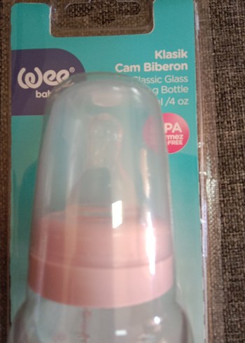 Pembe cam Bebek Biberonu kedi Desenli - Görsel 5