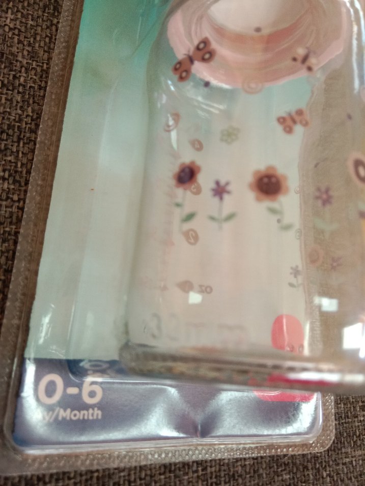 Pembe cam Bebek Biberonu kedi Desenli - Görsel 3