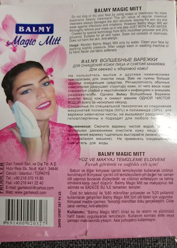Balmy Magic Mitt Makyaj Temizleme Eldiveni Pembe - Görsel 2