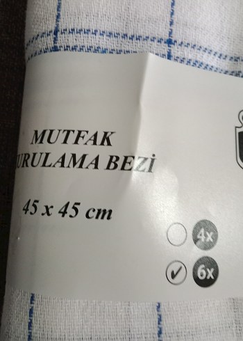 Beden Ödel Buldan 4'lü Kareli Mutfak Bezi