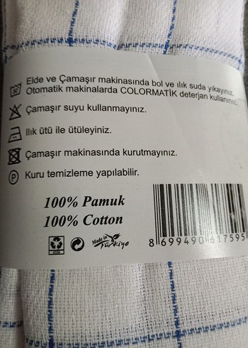 Diğer Ödel Buldan 4'lü Kareli Mutfak Bezi