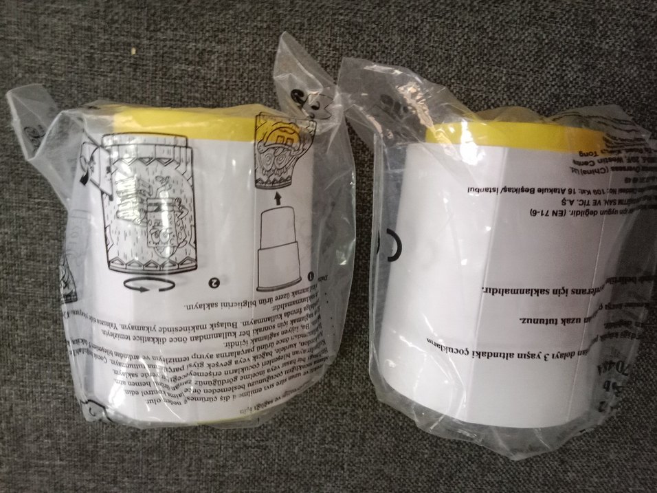 burger king 2 li sarı oyuncak - Görsel 3