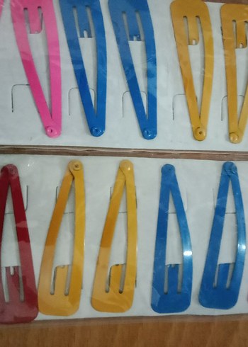 Beden çeşitli Renk 12 çift Çocuk Tokaları ve Saç Klipsleri 2 paket