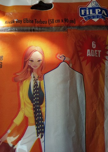 2 li yeni şeffaf küçük boy elbise kılıfı - Görsel 2