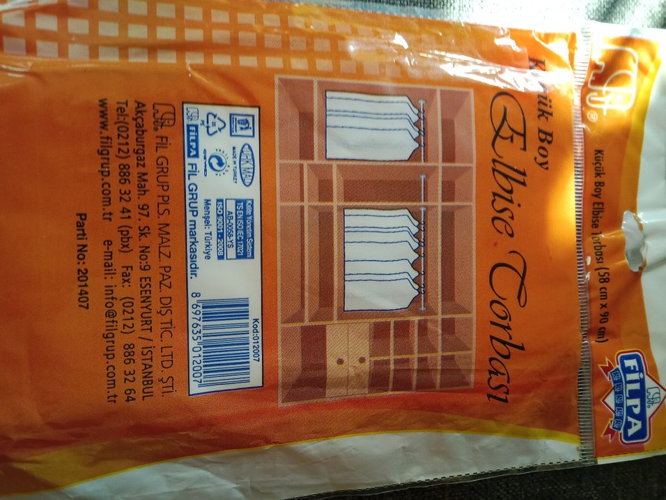 2 li yeni şeffaf küçük boy elbise kılıfı - Görsel 4