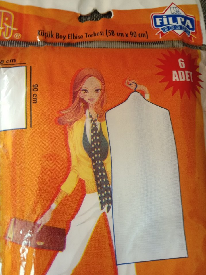 2 li yeni şeffaf küçük boy elbise kılıfı - Görsel 5