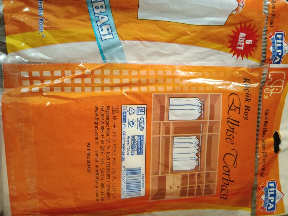 2 li yeni şeffaf küçük boy elbise kılıfı - Görsel 3