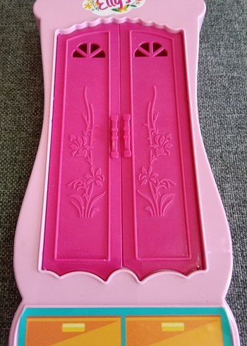 Pembe Pastel Çocuk Dolabı Oyuncak - Görsel 5