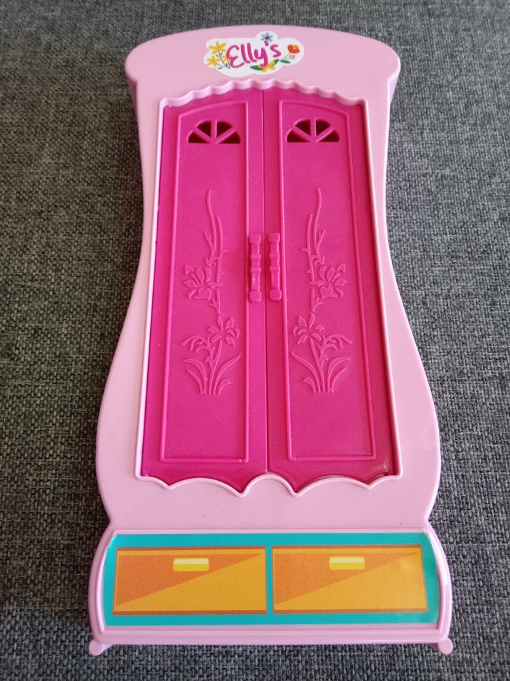 Pembe Pastel Çocuk Dolabı Oyuncak - Görsel 2