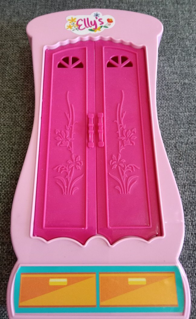 Pembe Pastel Çocuk Dolabı Oyuncak - Görsel 5
