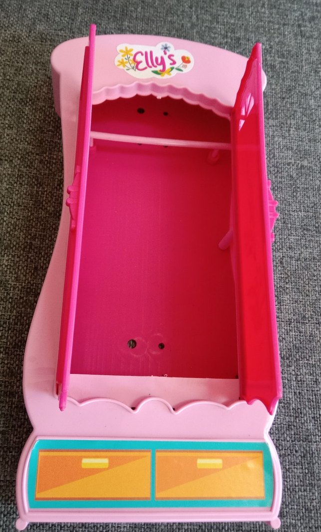 Pembe Pastel Çocuk Dolabı Oyuncak - Görsel 4