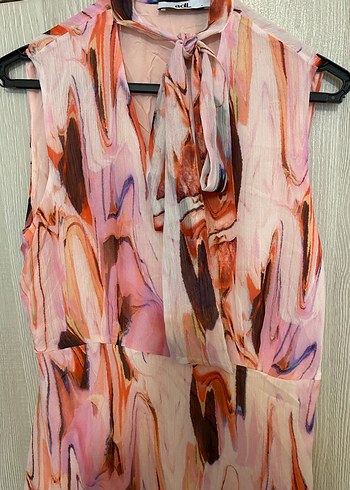 Adil Işık şifon elbise - Görsel 7