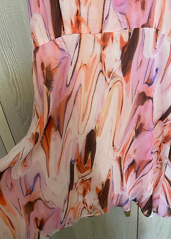 Adil Işık şifon elbise - Görsel 8