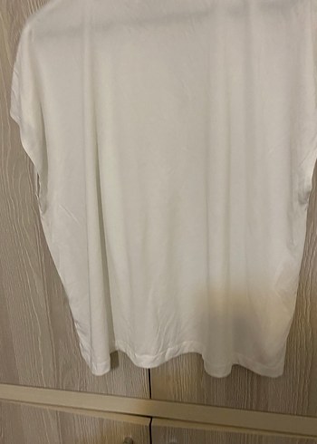 Krem rengi  Kadın Baskılı Pamuklu Tişört - Görsel 5