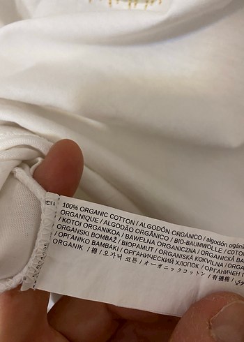 Mango Kadın krem rengi Baskılı Pamuk Tişört - Görsel 10