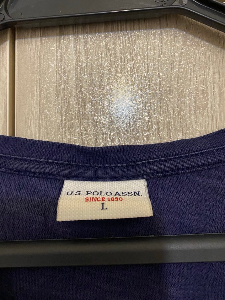 US POLO ASSN Lacivert Baskılı Kadın Tişört - Görsel 3