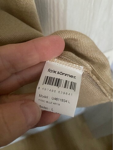 l Beden camel Renk Faik Sönmez bluz