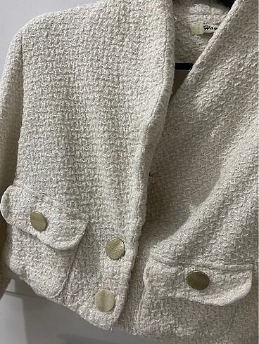 40 Beden Crop blazer ceket