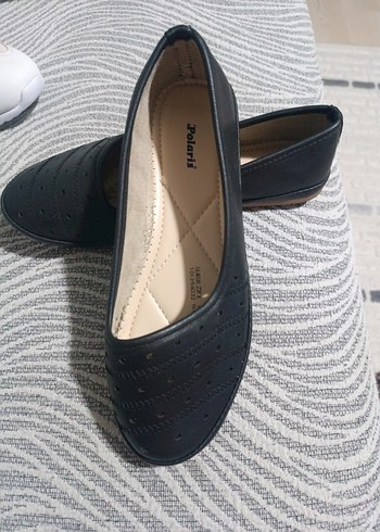 Siyah Dolgu Topuklu Kadın Babet - Görsel 3