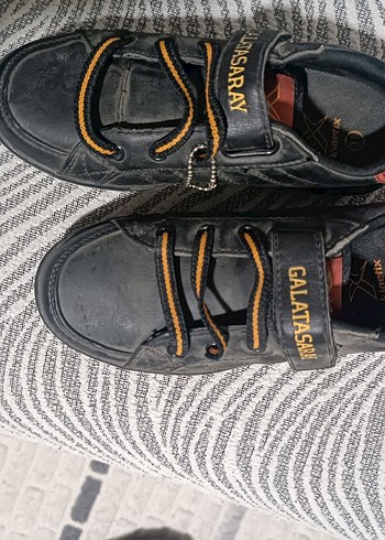 Siyah Erkek Çocuk Spor Ayakkabı Velcro - Görsel 2