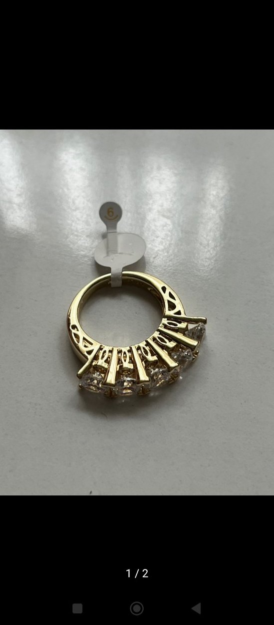 Gold xumping beştaş yüzük 6 no - Görsel 2