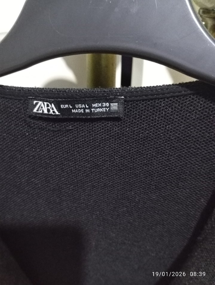 Düğmeli Gri Kadın Hırka - Görsel 2