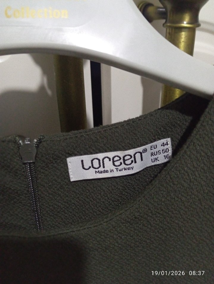 haki Uzun Kadın Elbise - Görsel 2