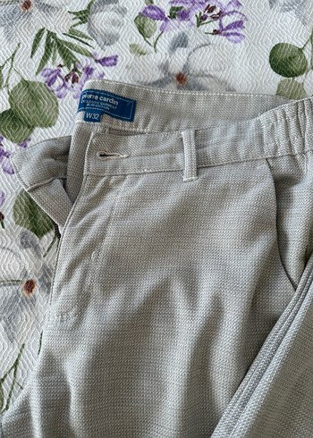 34 Beden Pierre Cardin bej slim pantolon