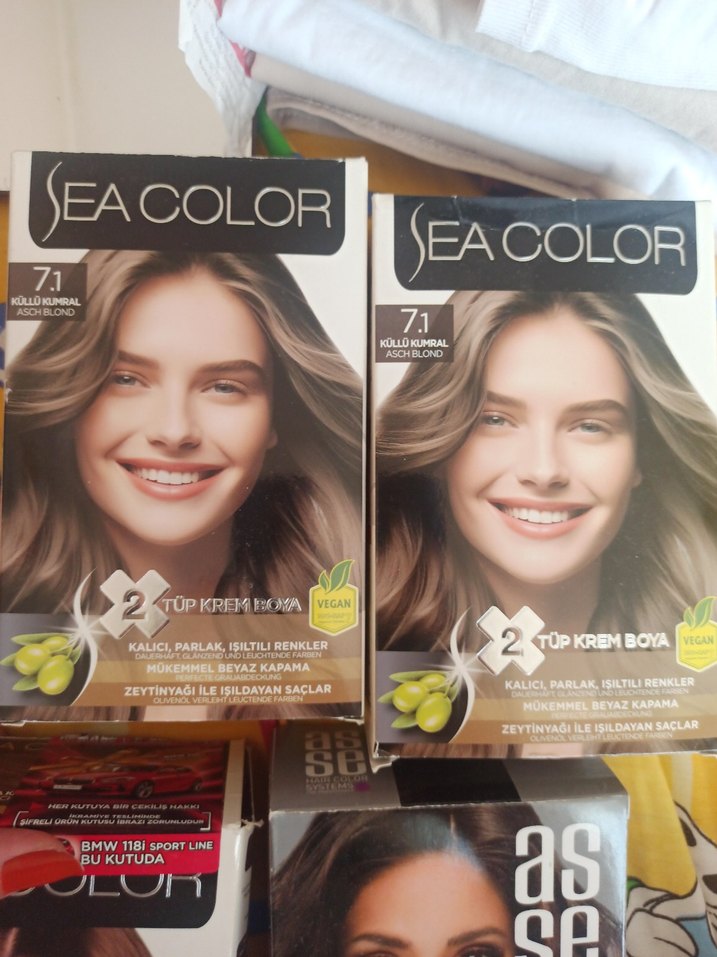 Sea Color Kalıcı Saç Boyası 7.1 Açık Kumral - Görsel 2