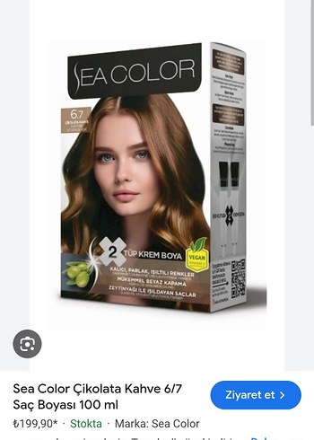 L'Oréal Paris SEA Color Kalıcı Saç Boyası 6.7 Çikolata Kahve
