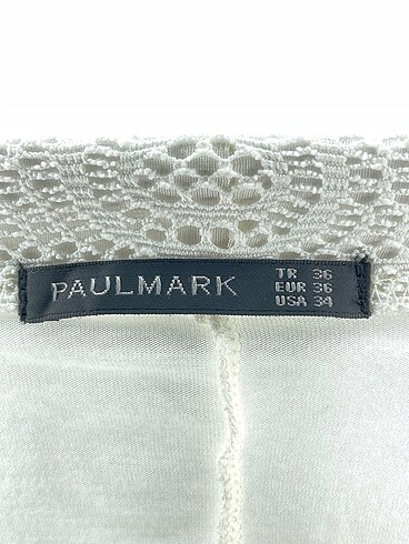 36 Beden beyaz Renk Paulmark Midi Etek %70 İndirimli.