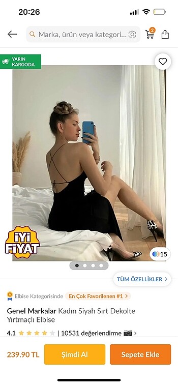 Diğer Siyah askılı elbise