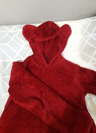 Bordo kulak figürlü sweat