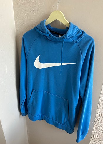 Nike Mavi Kapüşonlu Erkek Sweatshirt