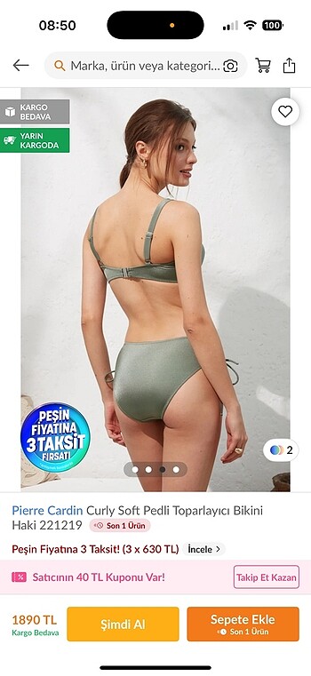 Pierre Cardin Pierre Cardin bikini takımı