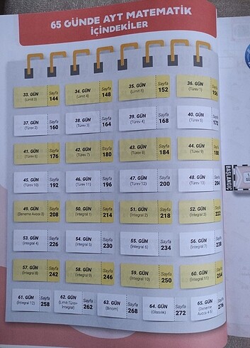 Beden 65 Günde AYT Matematik Rehber Matematik