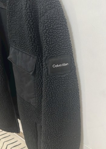 Calvin Klein Siyah Pelus Ceket